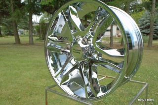 20x8 5 Ford F150 Mainline American Racing Wheel High Offset Chrome 6