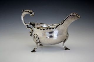 Early Georgian English Sterling Silver Sauce Boat C1771 