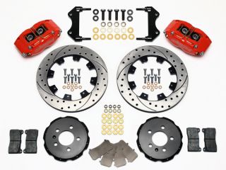 Wilwood Disc Brake Kit Front Audi Volkswagen Red Calipers 12 Drilled