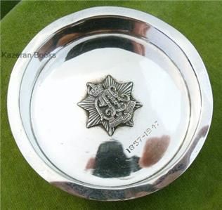 Vintage WW2 Military Calcutta Light Horse Solid Silver Pin Dish or
