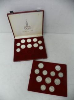 21 Silver Coins 1980 Moscow Olympic Commemorative Set 90 Silver D205