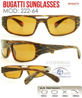 EyezoneCo Bugatti Sunglass Frames Full Rim Tort 222 64