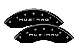 2011 Ford MGP Caliper Covers Full Set Silver Engraved Mustang Bar and
