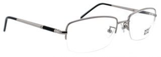 Montblanc MB 243 V Silver Black 012 Unisex Designer Eyeglasses