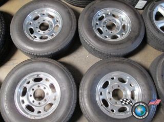 99 09 Chevy GMC HD 2500 Factory 16 Polished Wheels Tires OEM Rims