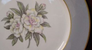 Royal Jackson China Countess Heirloom Gray Dinner Plate