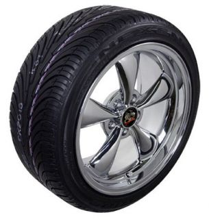 Chrome Bullitt Bullet Style Wheels Tires Rims Fit Mustang® GT