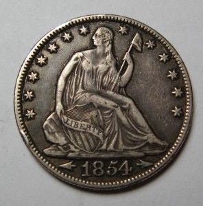 1854 O Seated Liberty Half Dollar Original XF Type Coin