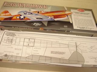 Guillows P 40 Warhawk F F Model Airplane Kit Kit 405