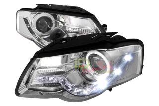 06 08 Volkswagen Passat Headlights Chrome Halo Projector with LEDs Car