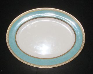 Wedgwood ULANDER Powder Turquoise 13 75 Oval Platter