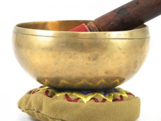 Meditation Grade G Chakra Tibetan Singing Bowl 4 75 G328X Retail $130