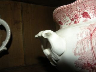 Antique Adams Palestine Staffordshire Porcelain Tea Set