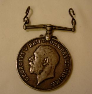 Antique British Medal 1914 1918 WWI Georgivs V Silver