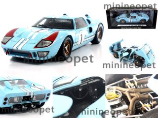 Collectibles 411 1966 Ford GT40 GT 40 Mark MK II 1 18 Blue w White