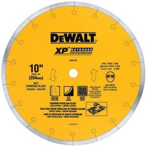 Dewalt DW4764 XP4 10 in x 1 16 in Premium Wet Diamond Blade New L K