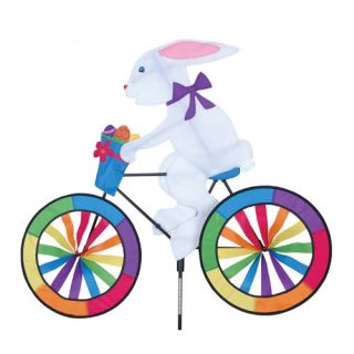 Easter Bunny Bicycle Yard Garden Ground Wind Spinner