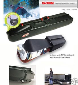 Sportube Series 3 Hardshell Wheely Snowboard Case Free EZ Pull Handle