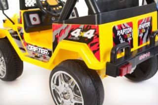 ThePower Wheels raptor wrangler 12 Volt Battery Powered Ride On is a