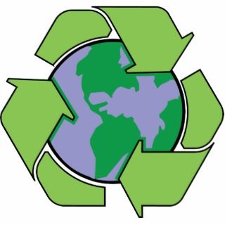 Recycle Earth Acrylic Key Chain Acrylic Cut Out