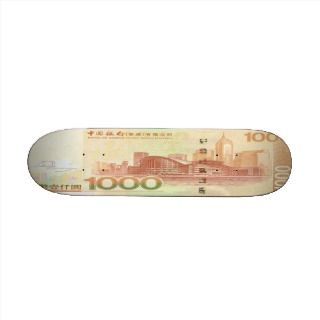 1,000 Hong Kong Dollar Bill Skateboard Mini