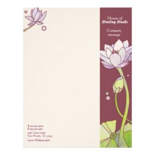 business letterhead by daphne1024 elegant lotus business letterhead