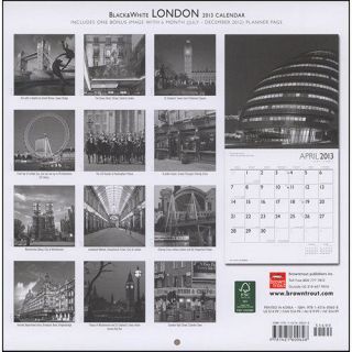 Kalender 2013 London Black and White   Browntrout