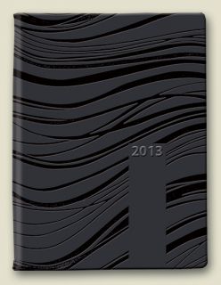 Brunnen BK040 Taschenkalender 2013 Wave 1T1S A5 schwarz 1079816