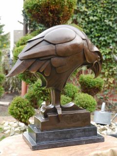 Bronze Adler Art Deco Figur auf edlem Marmorsockel (2014)