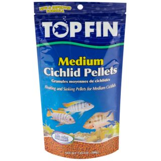 Top Fin Cichlid Medium Pellets Fish Food