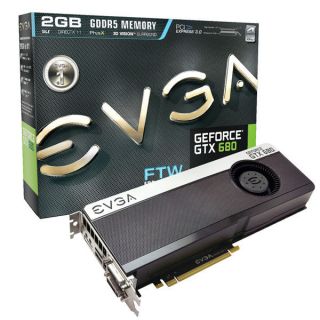 GeForce GTX 680 2GB FTW Part Number 02G P4 3686 KR Graphics Card