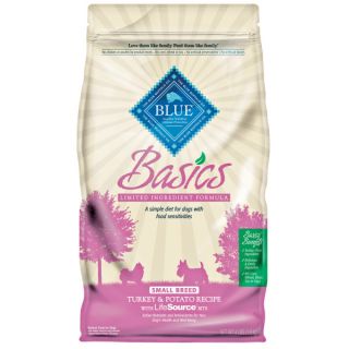 BLUE Basics Limited Ingredients Turkey & Potato Recipe Small Breed Dog Food   Food   Dog