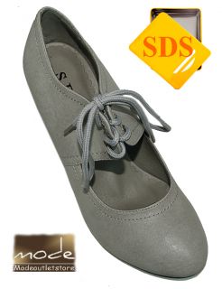 SDS Ankle High Pumps Boots Stiefel Stiefeletten Grau 41