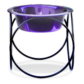 Platinum Pets Olympic Diner Stand w/ Bowl   Purple