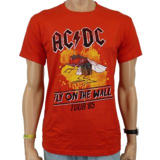AC/DC   Fly On The Wall Band T Shirt, rot