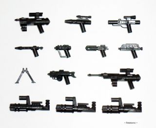 Lego® Star Wars™ / Little Arms   15 Blaster Waffen Minigun Set