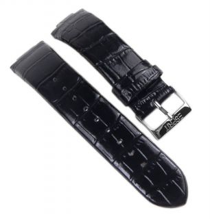 Esprit Uhrenarmband Ersatzband Lederband Schwarz 12mm fuer Jet Set