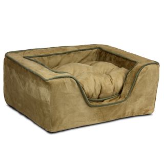 Snoozer Luxury Square Pet Bed   Camel