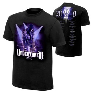 Undertaker 20 0 T Shirt   WWE Wrestling   Wrestlemania