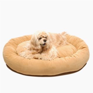 Carolina Pet Personalized Bagel Pet Bed   Carmel