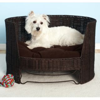 The Refined Canine Wicker Dog Day Bed   Beds   Dog