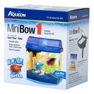Aqueon Mini Bow 1 Gallon Aquarium Starter Kit   Sale   Fish