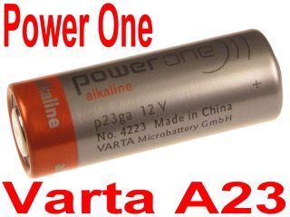 Varta V23GA Batterie 12V 23A A23 L1028 N21 LR23A MN21 Power One P23GA