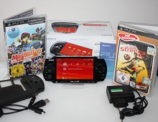 Sony PlayStation Portable PSP 3004 mit Fifa Street 2 ModNation Racers