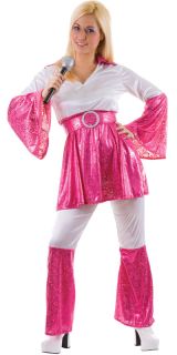 Mamma Mia 70er Abba Verkleidung für Frauen Karneval Halloween Kostüm