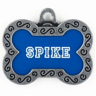 TagWorks Designer Collection Personalized Bone ID Tag   Summer PETssentials   Dog