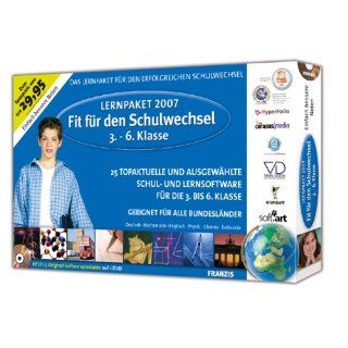 Lernpaket Fit für den Schulwechsel 2007, 4 CD ROMs 3. 6. Klasse. Für