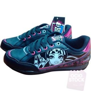 Monster High Halbschuhe Sneaker Sportschuhe schw./pink Draculaura Gr