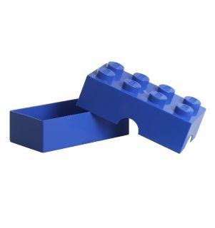 LEGO Brotdose Lunchbox Snackbox für Schule Kinder blau