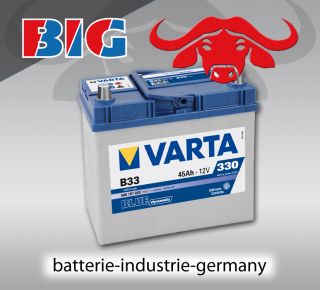 VARTA Blue Dynamic Autobatterie B33 TOYOTA Yaris / 45Ah